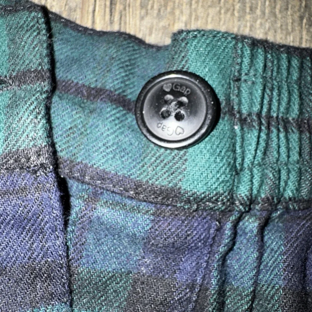 NWT Gap Teens Tartan Plaid‎ Mini Skirt Sz 14-16 Green Pleated Preppy Academia